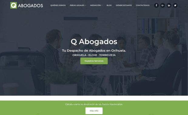 Diseño Despacho de Abogados QAbogados