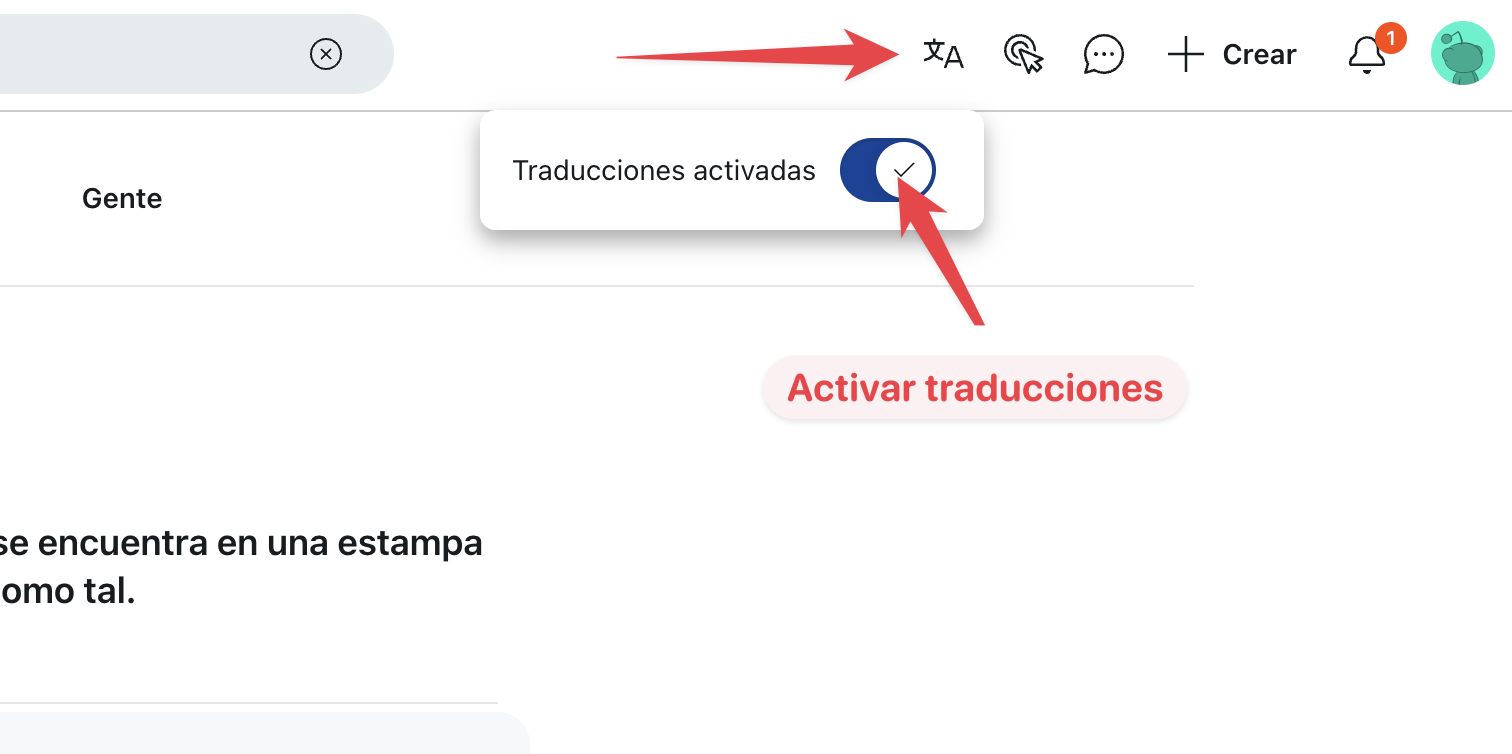 traduccion en reddit